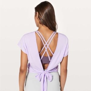 It’s a tie tee lululemon lavender size 12 nwt